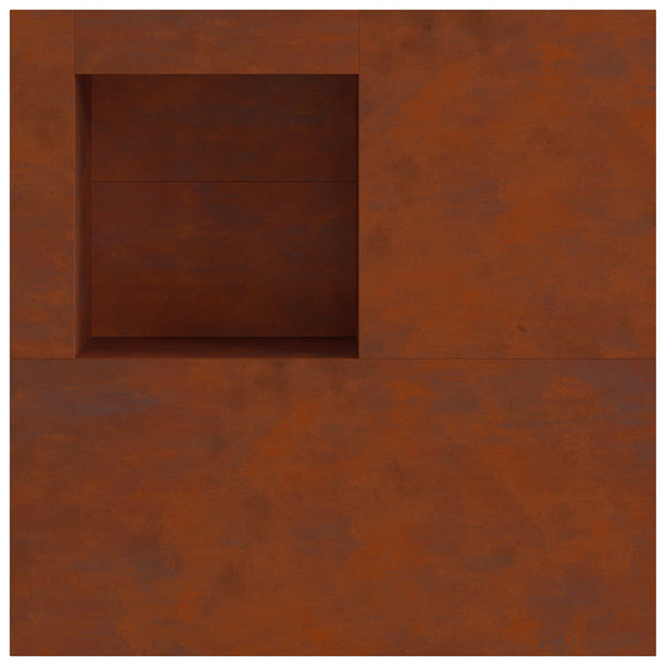 Feuerstelle Braun 100x100 cm