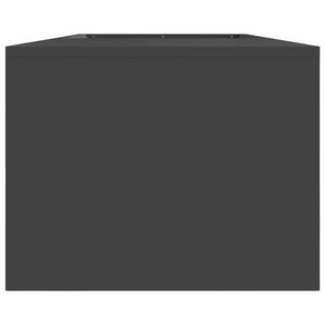 Feuerstelle Schwarz Stahl 160cm