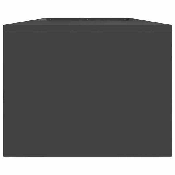Feuerstelle Schwarz Stahl 160cm