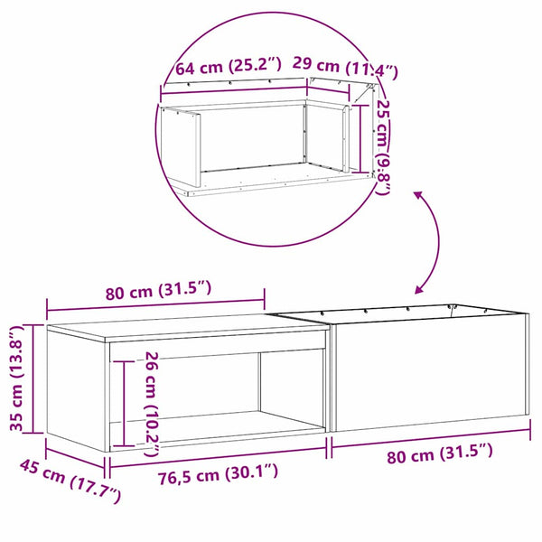 Feuerstelle Schwarz Stahl 160cm