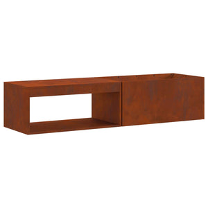 vidaXL Foyer extérieur Marron 160 x 45 x 35 cm Acier