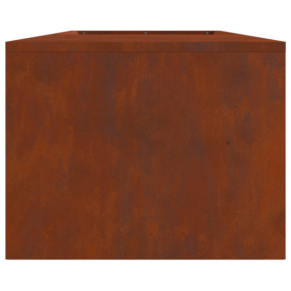 vidaXL Foyer extérieur Marron 160 x 45 x 35 cm Acier