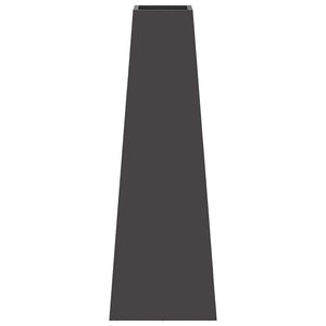 Feuerstelle Schwarz Stahl 50x35x100cm
