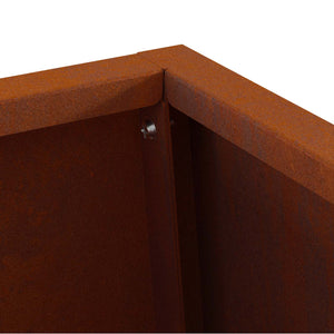 Feuerstelle Braun Wetterfeststahl 50x35x100cm