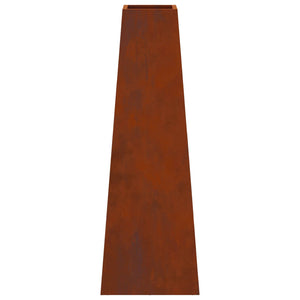 Feuerstelle Braun Wetterfeststahl 50x35x100cm