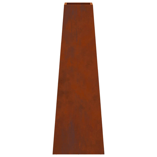 Feuerstelle Braun Wetterfeststahl 50x35x100cm