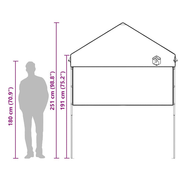 Blaues Pavillon Zelt 194x194 cm