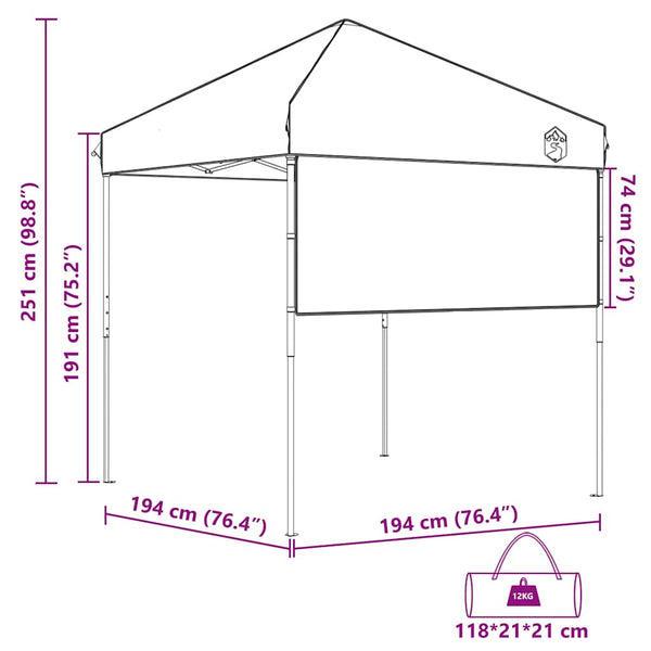 Blaues Pavillon Zelt 194x194 cm