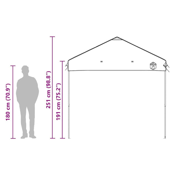 Blaues Pavillon-Zelt 243x243 cm