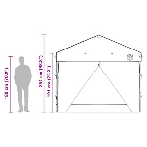 Grünes Pavillon-Zelt 290x290 cm