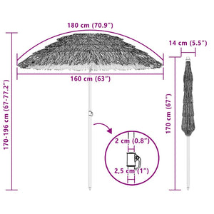 Garten Sonnenschirm Natur 160x160 cm