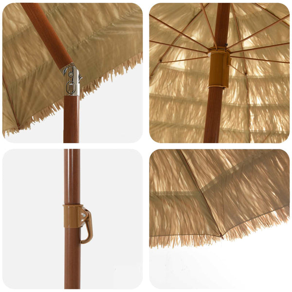 Garten Sonnenschirm Natur 255cm