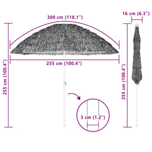 Garten Sonnenschirm Natur 255cm