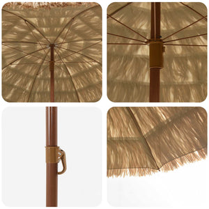 Strand Sonnenschirm Natur 205cm
