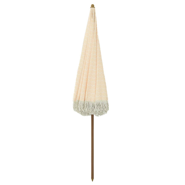 Gelb-Weißer Strand Sonnenschirm 205x205 cm