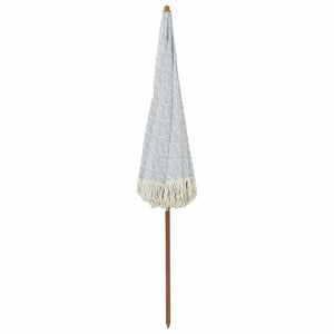 Grau-Weißer Strandsonnenschirm 205cm