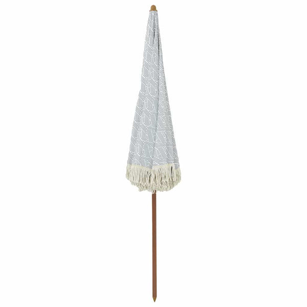 Grau-Weißer Strandsonnenschirm 205cm