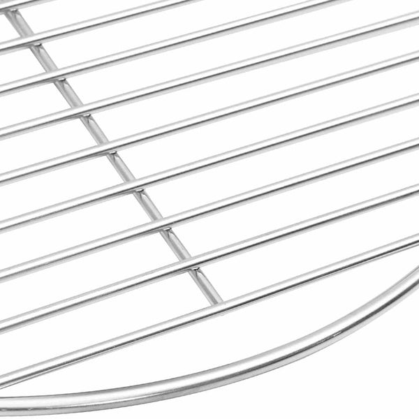 Edelstahl Grillrost Silber 43x43 cm
