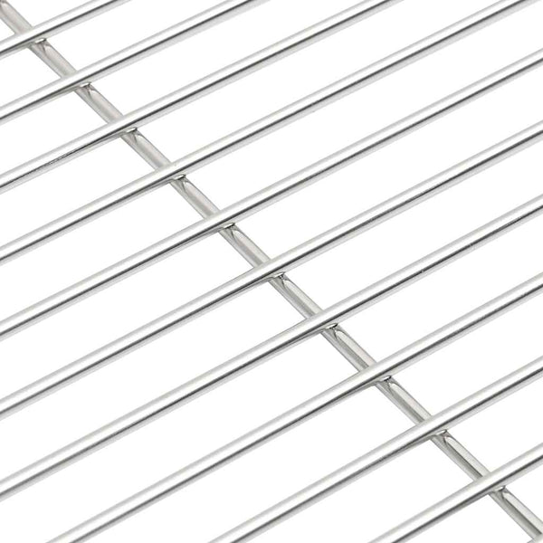 Edelstahl Grillrost Silber 43x43 cm