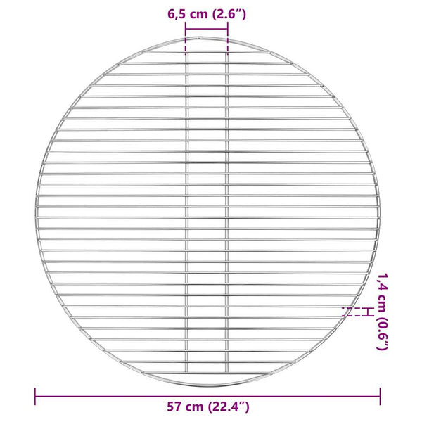 Edelstahl Grillrost 57x57cm