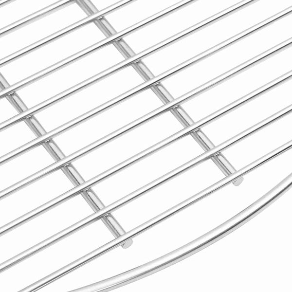 Edelstahl Grillrost Silber 60x60 cm