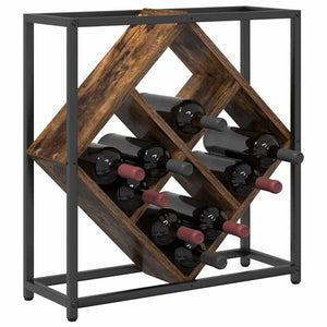 Weinregal Geräucherte Eiche für Flaschen