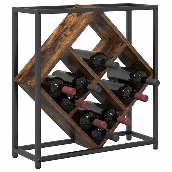 Weinregal Geräucherte Eiche für Flaschen