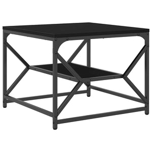 Schwarzer Couchtisch Eichenoptik 51x50x40 cm