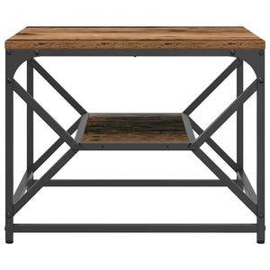 Couchtisch Altholz Stahl 51x50x40 cm
