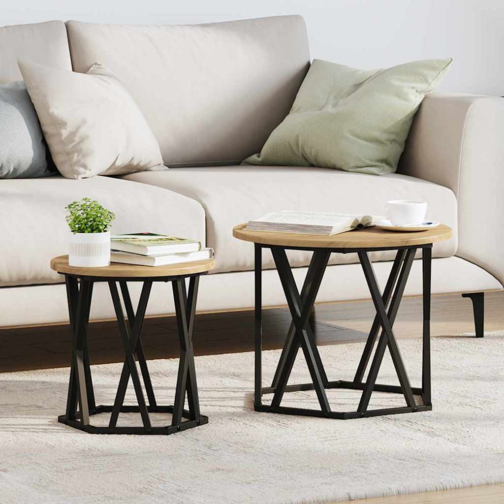 Beistelltisch 2er Set Artisan Eiche