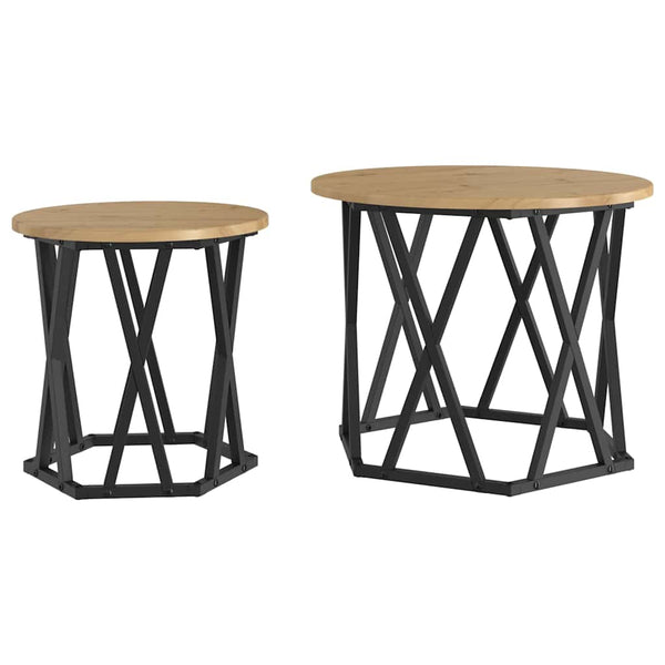 Beistelltisch 2er Set Artisan Eiche