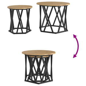 Beistelltisch 2er Set Artisan Eiche