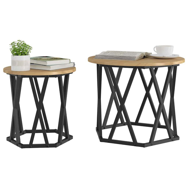 Beistelltisch 2er Set Artisan Eiche