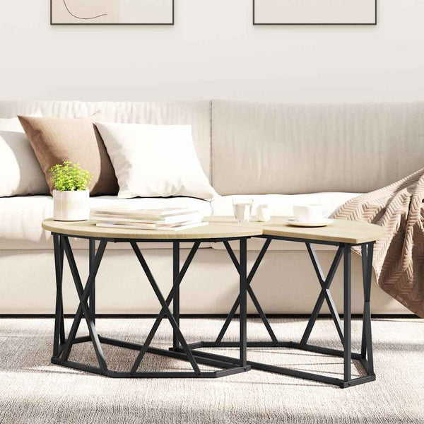 Sonoma Eiche Couchtisch 80x80 cm