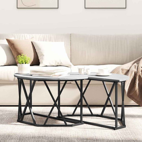Couchtisch Sonoma Grau 80x80 cm