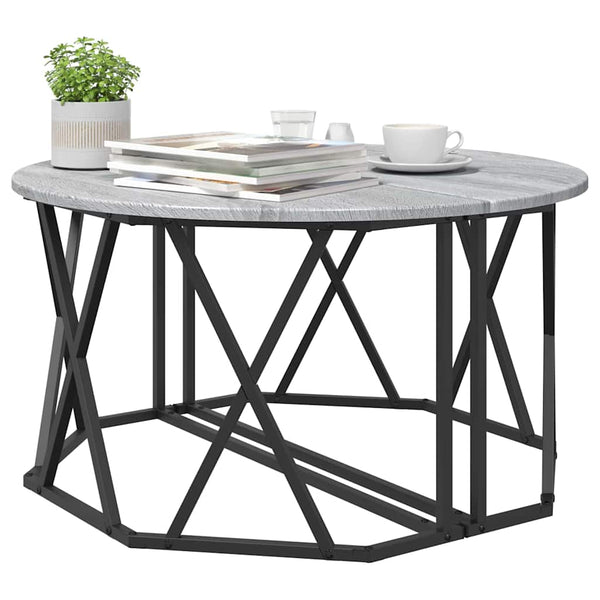 Couchtisch Sonoma Grau 80x80 cm