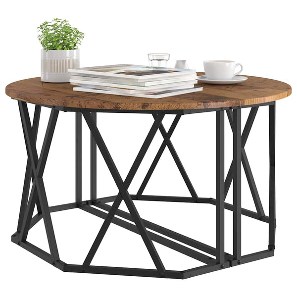 Couchtisch Altholz 80x80 cm
