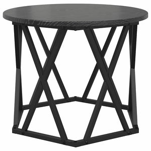 Nesting Beistelltisch 3er-Set Schwarz Eiche