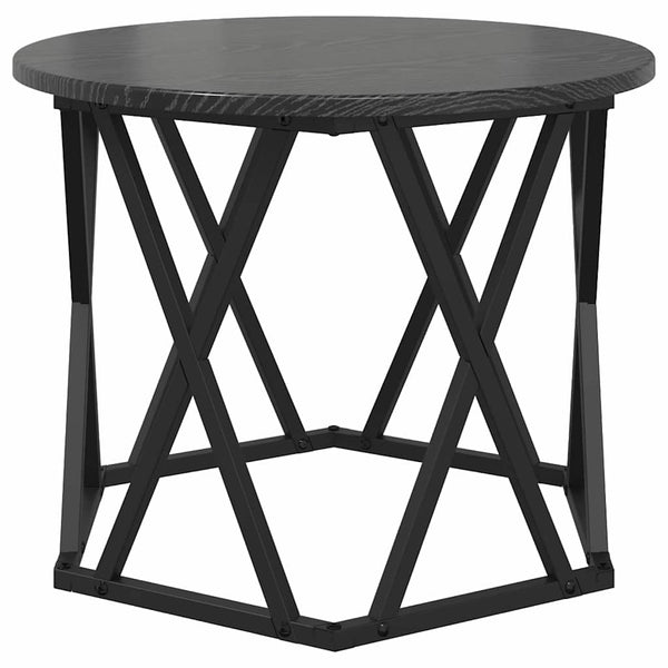 Nesting Beistelltisch 3er-Set Schwarz Eiche