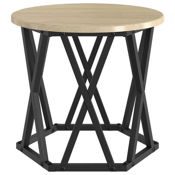 Nesting Beistelltisch 3er Set Sonoma-Eiche