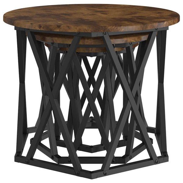 Nesting Beistelltisch 3er Set Eiche