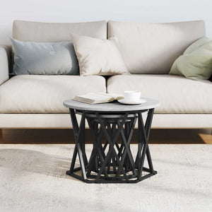 Nesting Beistelltisch 3er Set Grau Sonoma