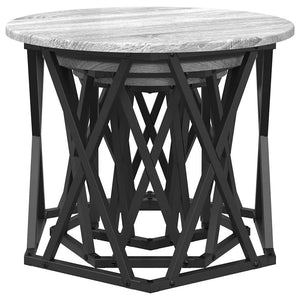 Nesting Beistelltisch 3er Set Grau Sonoma