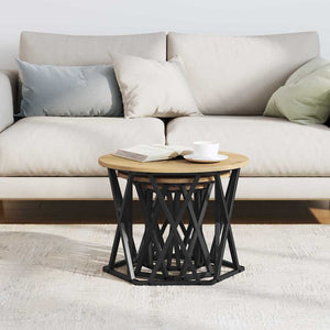 Nesting Beistelltisch 3er Set Artisan-Eiche