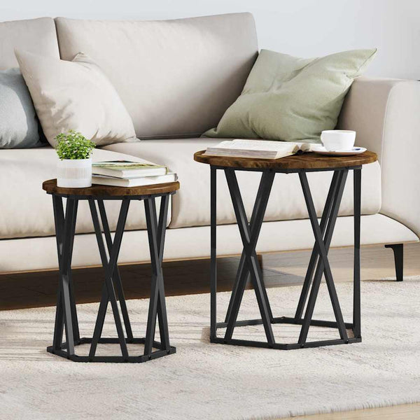 Couchtisch 2er Set Eiche Optik