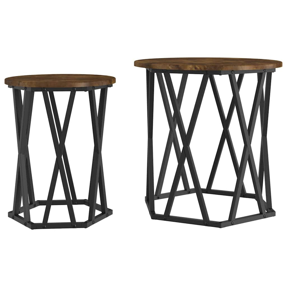 Couchtisch 2er Set Eiche Optik