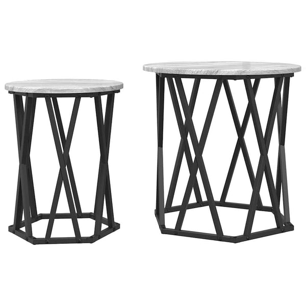 Couchtisch 2er-Set Grau Sonoma