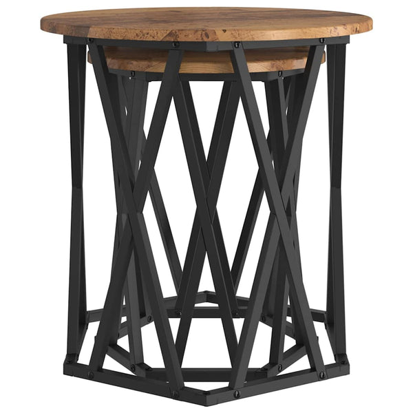 Couchtisch 2er Set Altholz