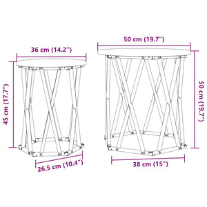 Couchtisch 2er Set Altholz