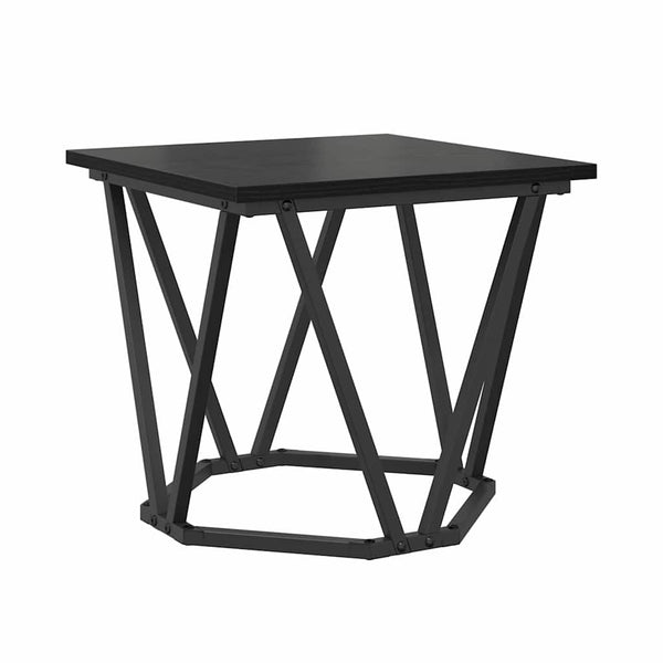 Beistelltisch Set 2er Schwarze Eiche